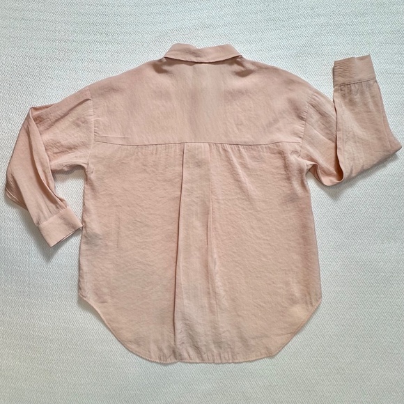 ONLY Onliris Long-sleeve Modal Shirt, Blush Pink, Boyfriend Fit Women's XS - Picture 8 of 9